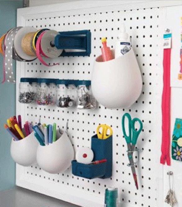 Pegboard Craft Room - 70 Resourceful Ways To Decorate With Pegboards And Other ... : 17 easy ideas to organize your craft room.