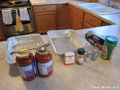 Homemade Lasagna Ingredients