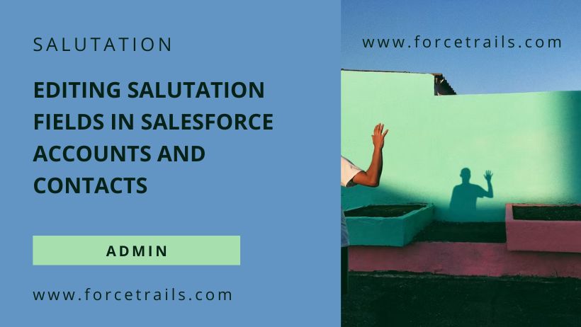 Editing Salutation Fields in Salesforce