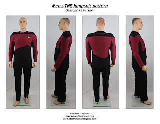 Star Trek TNG Men's Jumpsuit Sewing Pattern