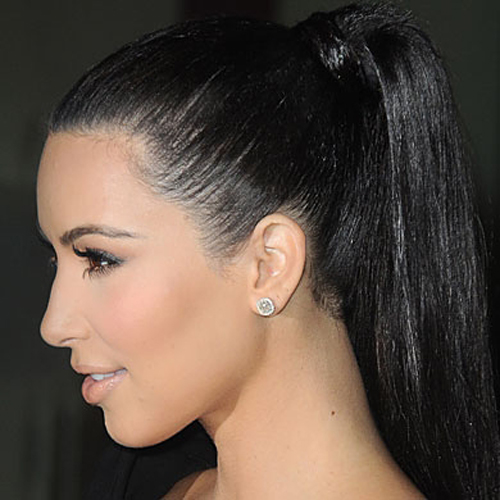 Kim Kardashian - Ponytails
