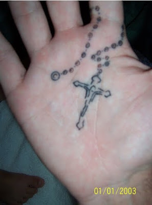 rosary tattoo