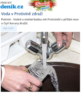 Voda v Protivíně podraží 