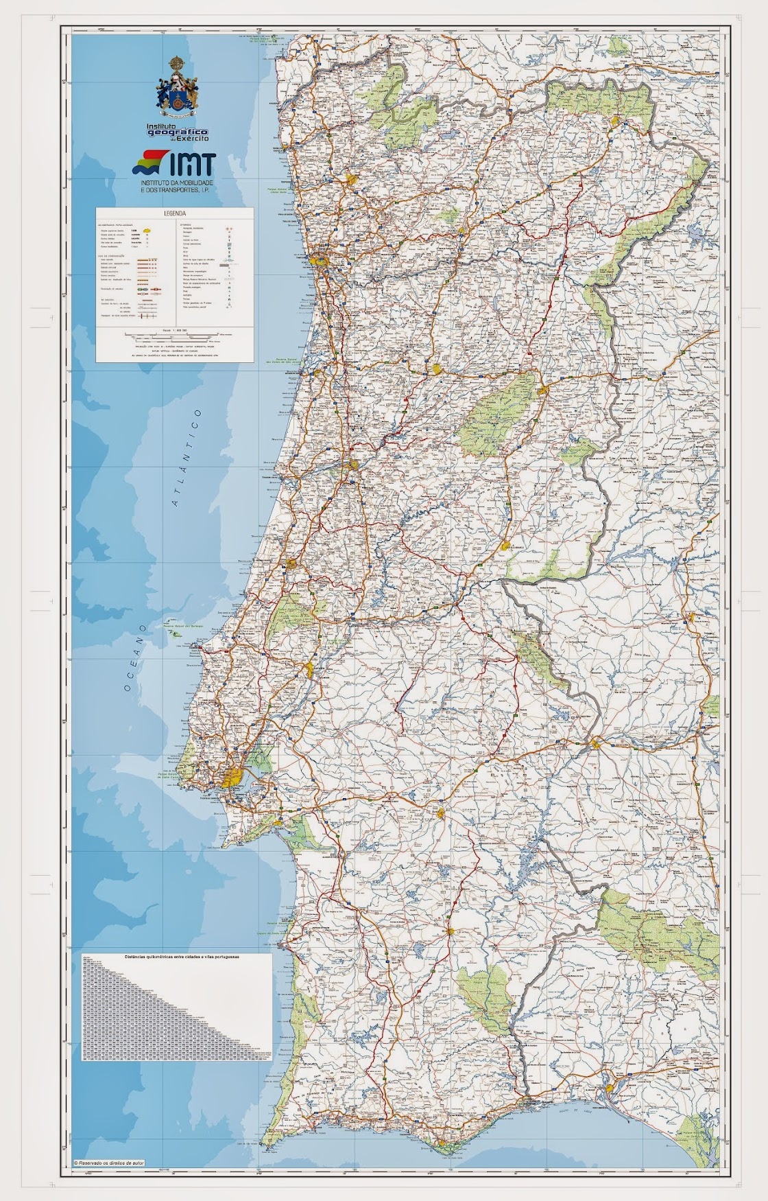 mapa de estradas de portugal actualizado Mapa Das Estradas De Portugal Actualizado | Mapa