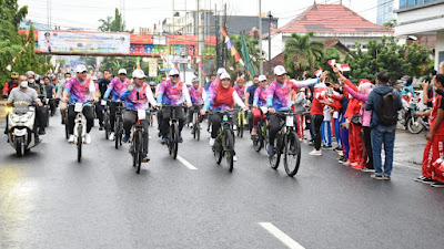 Walikota Delegasi Apeksi Gelar Funbike Bersama