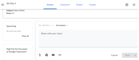 Panduan Google Classroom untuk Guru/Pengajar