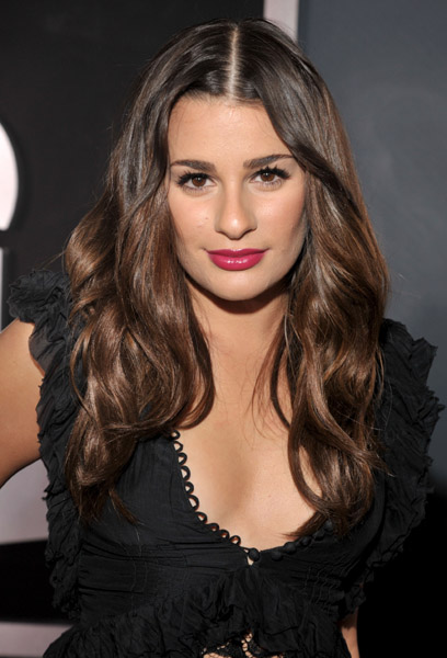 lea michele glee hot. Lea Michele with the hot red