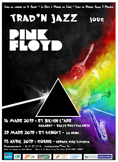 Affiche des concerts de Trad'n Jazz  2019  joue Pink Floyd