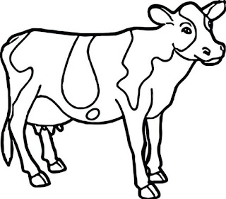 Coisas para desenhar - desenhos de animais-vaca