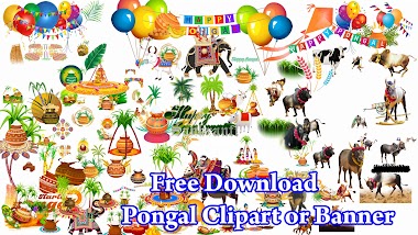 Pongal Clipart With Banner 