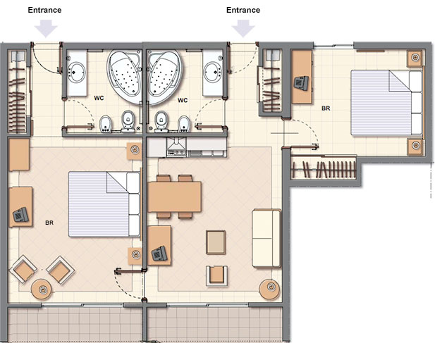 Foundation Dezin Decor Hotel room plans layouts 