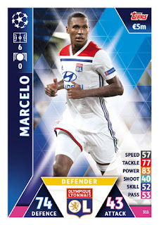 Match Attax UEFA Champions League 2018 2019 Olympique Lyonnais Set