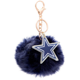 faux fur pom keychain