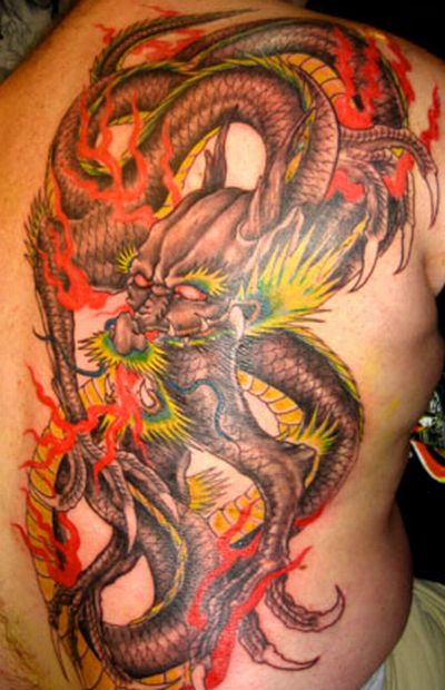 Celebrities Tattoos Girl: Dragon Tattoos