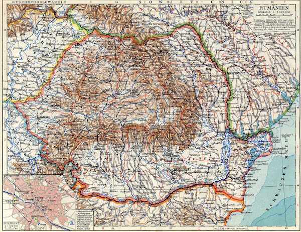 Harta României între 1950 şi 1952