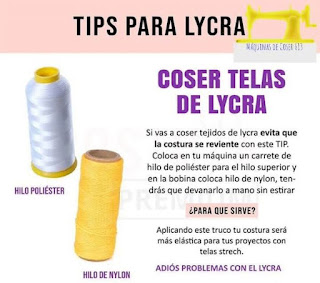 Tip para coser telas de lycra