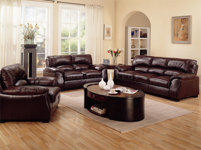 Go Back  Gallery For  Leather Living Room Furniture Ideas 