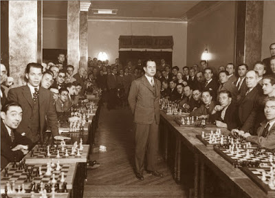 40 simultáneas de Capablanca, 13 de diciembre de 1935