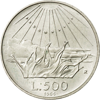 Italy 500 Lire Silver Coin