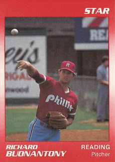Rich Buonantony 1990 Reading Phillies card