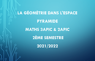 La géométrie dans l'espace / Pyramide