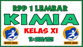 RPP 1 Lembar Lengkap Mata Pelajaran Kimia Kelas XI K13 Revisi