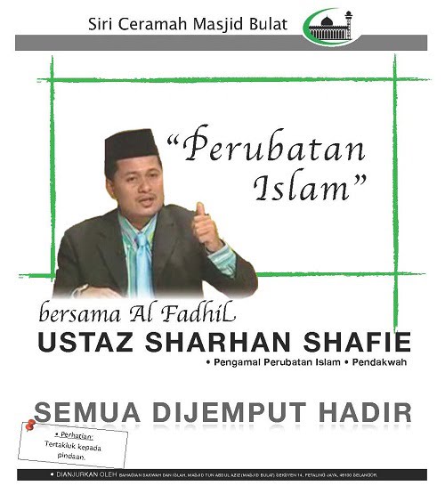 Ceramah Perubatan Islam Ustaz Syarhan Syafie www.mymaktabaty.com