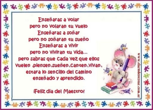 Sorpresas de Silvia: Actividades para el día del maestro
