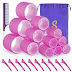 Self grip hair roller set,18 pcs,Hair rollers with hair roller clips and comb