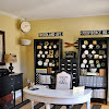Home Office Craft Room - 10 Creative Craft Rooms and Home Offices - Classy Clutter : As my fellow crafters know, a good project never gets finished in a day.