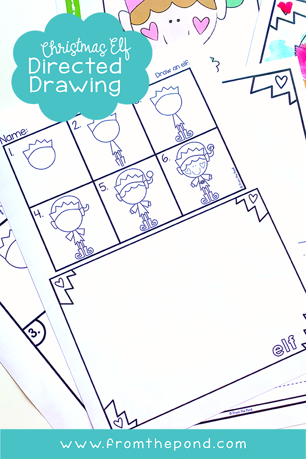 Christmas Elf Directed Drawing