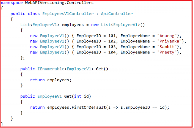 Web API Versioning using Query String Parameter