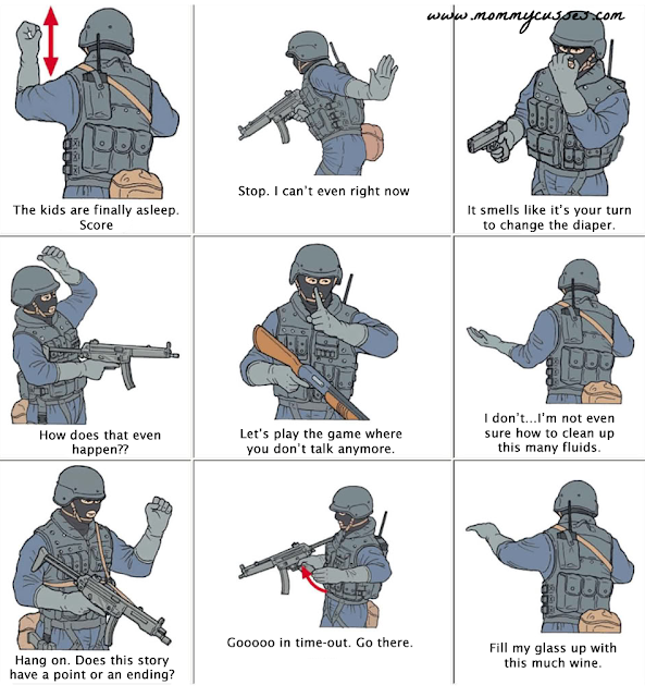 funny tactical hand signals for parents