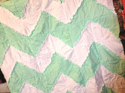 Free Chevron Rag Quilt Pattern