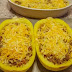 Chili Cheese Stuffed Spaghetti Squash