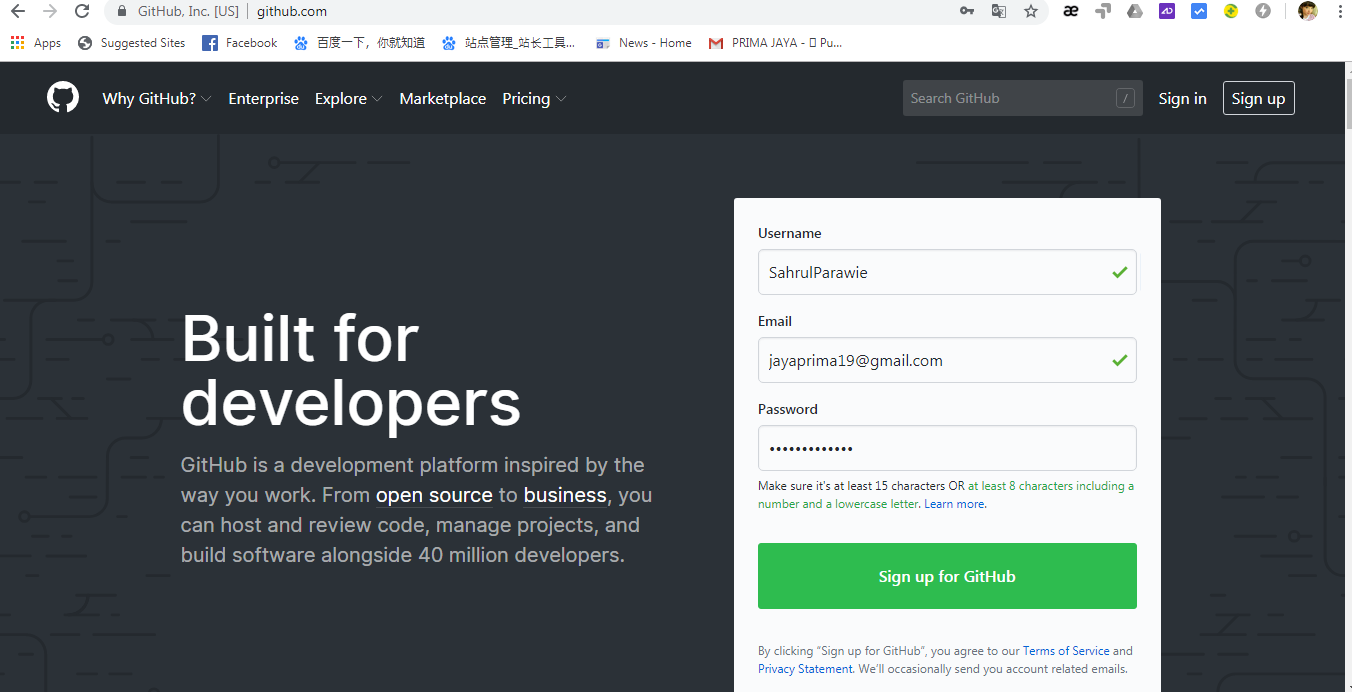 Cara Daftar Account GitHub