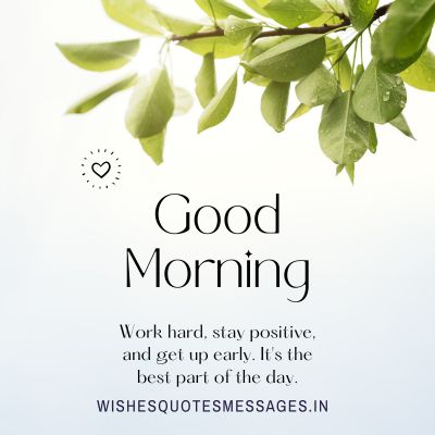 good morning with positive thought