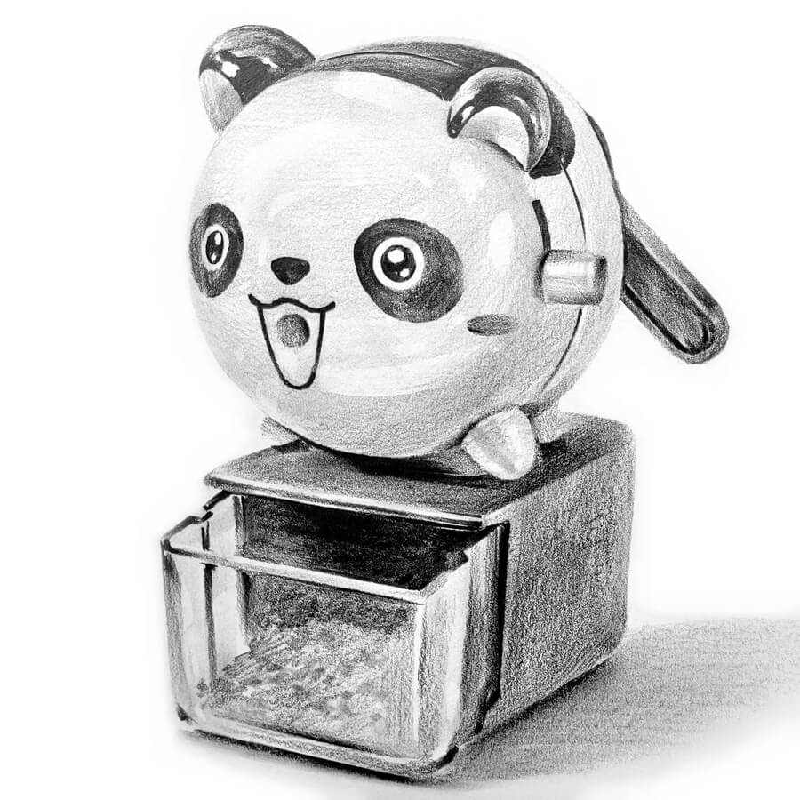 02-Panda-pencil-sharpener-Pencil-Drawings-Captain-Hwang-www-designstack-co