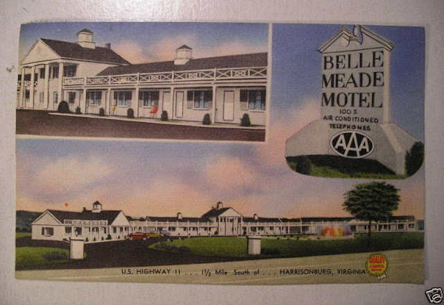 Belle Meade Motel Harrisonburg, VA postcard