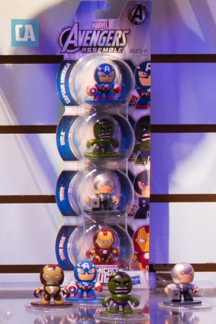 Toy Fair 2013: Marvel x Hasbro Avengers Assemble Micro Mighty Muggs Set & Packaging - Captain America, Thor, Iron Man & Hulk