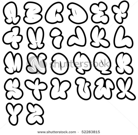 Several Designs Sketches of Graffiti Letters Alphabet Letras de Graffitis