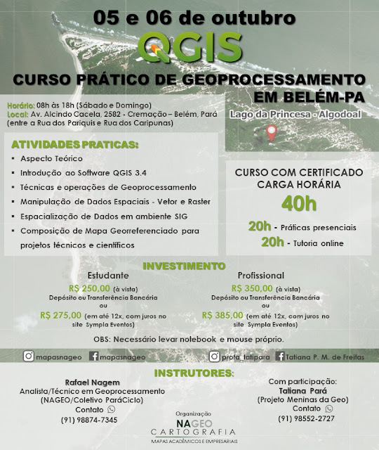 Curso Prático de Geoprocessamento em Belém QGIS