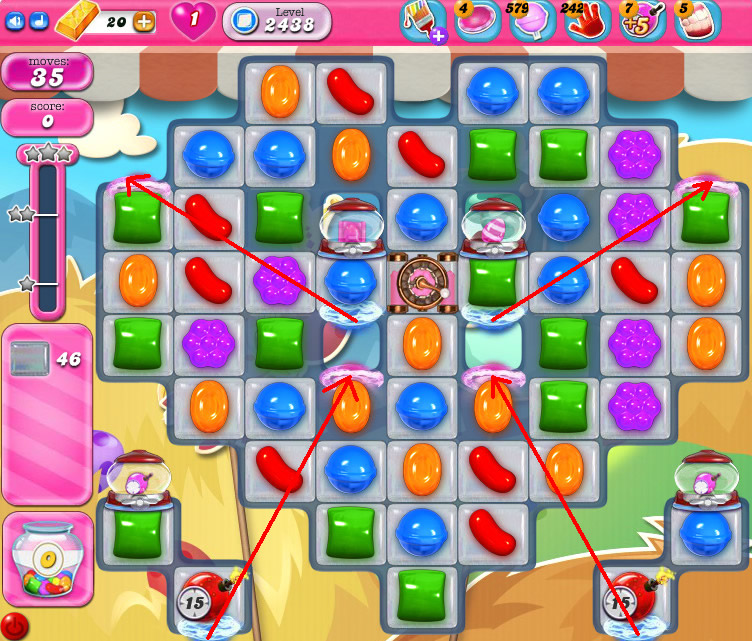 Candy Crush Saga level 2438