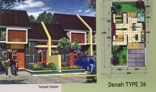 Denah Rumah Minimalis Type 36