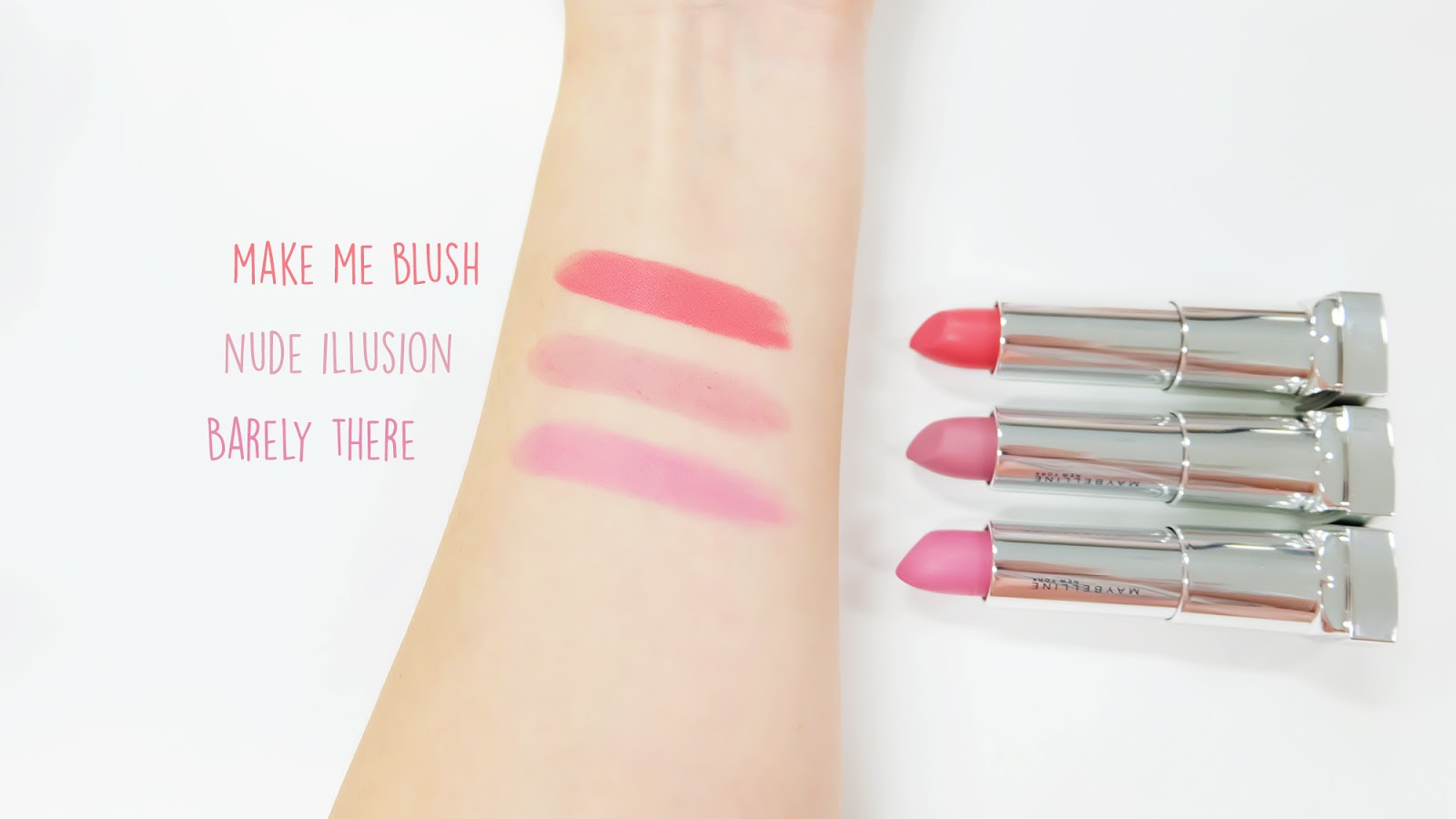 Maybelline The Powder Mattes Nude Shades Swatches | www.bigdreamerblog.com