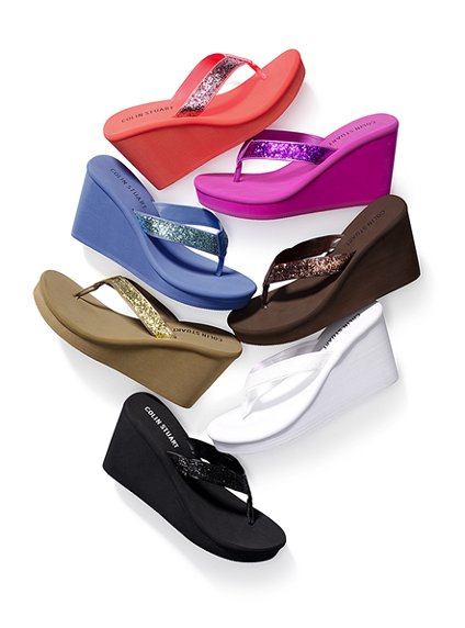 ... TaGs~: COLIN STUARTÂ® Glitter Wedge Flip-Flop (in 6 colours