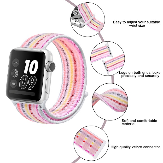【Apple Watch Strap】Dây đeo thay thế bằng nylon cho Iwatch 1/2/3/4/5/6/se (38mm/40mm/42mm/44mm)