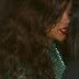 Rihanna wore a see-through bra under that netted green gown 