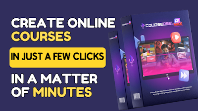Create Online Courses in just a few clicks – no videos, no writing, no hassle! | CourseReelAI Max