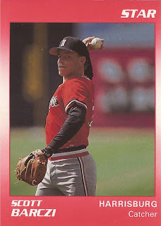 Scott Barczi 1990 Harrisburg Senators card